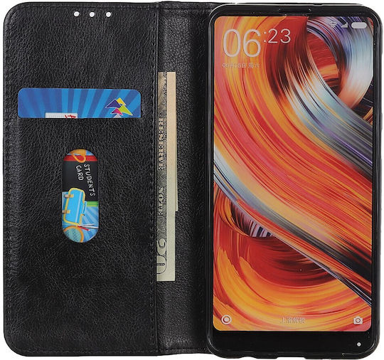 Brieftasche Leder / Silikon Schwarz (Xperia 1 V)