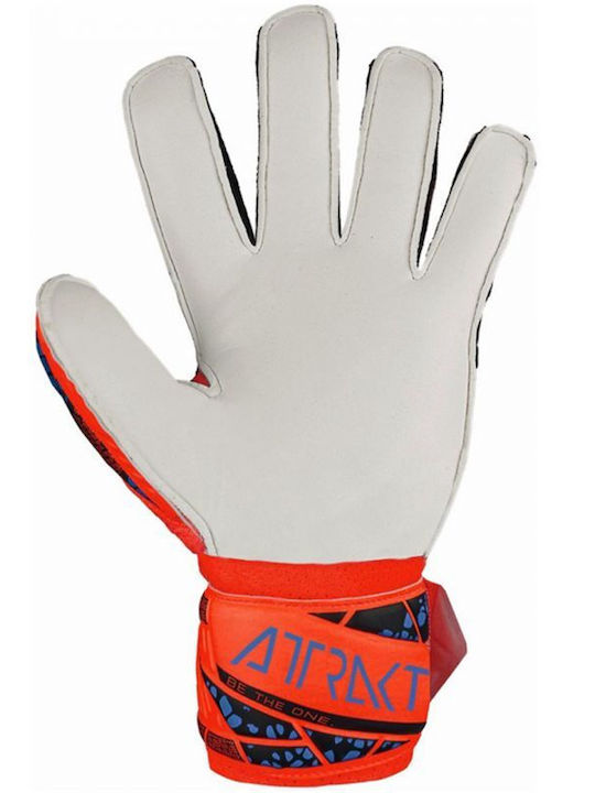Reusch Attrakt Solid Finger Support Γάντια Τερματοφύλακα Παιδικά Πορτοκαλί