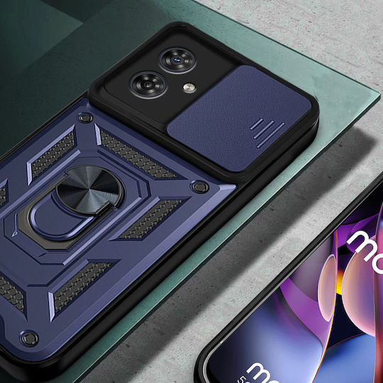Motorola Back Cover Μεταλλικό Μπλε (Motorola Moto G54 5G)