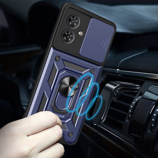 Motorola Back Cover Μεταλλικό Μπλε (Motorola Moto G54 5G)