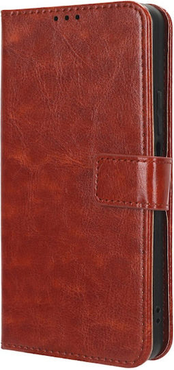 Crazy Horse Wallet Δερματίνης / Πλαστικό / Σιλικόνης Καφέ (Samsung Galaxy M34)