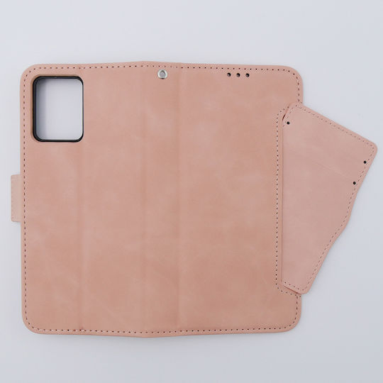 Motorola Book Δερματίνης / Πλαστικό / Σιλικόνης Ροζ (Motorola Moto G54 5G)