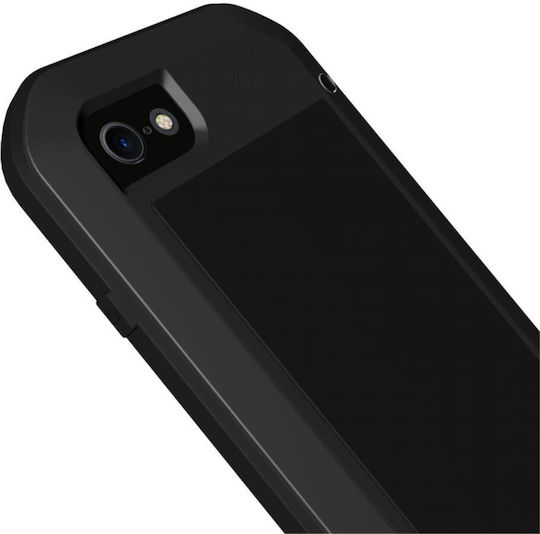 Love Mei Umschlag Rückseite Metallisch Schwarz (iPhone 8/7)