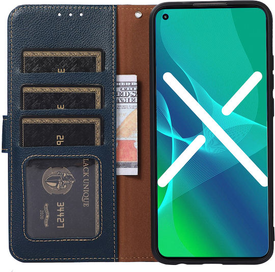 Khazneh Book Piele artificială Albastru (Xperia 10 IV)