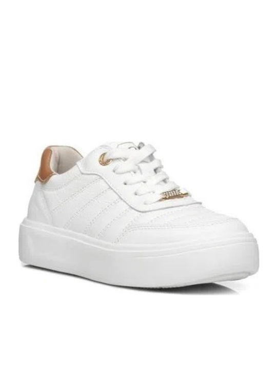 Damen Anatomisch Flatforms Sneakers Weiß