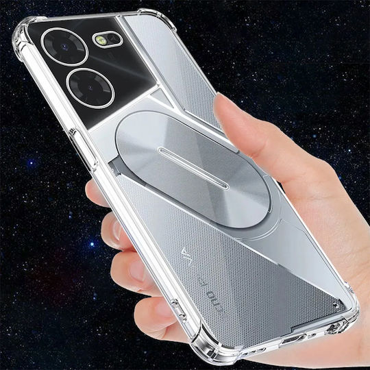 Erbord Umschlag Rückseite Silikon Transparent (Realme 5 Pro)