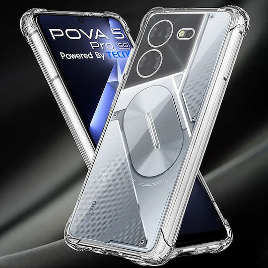 Erbord Umschlag Rückseite Silikon Transparent (Realme 5 Pro)