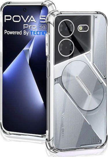Erbord Umschlag Rückseite Silikon Transparent (Realme 5 Pro)