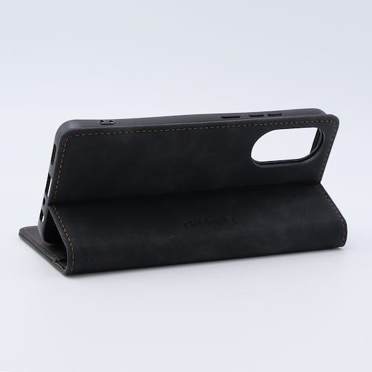 Erbord Wallet Δερματίνης / Πλαστικό / Σιλικόνης Μαύρο (Oppo A78 4G)