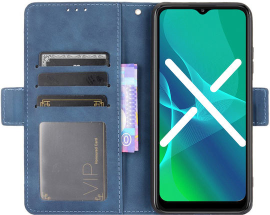Erbord Book Piele artificială / Plastic / Silicon Albastru (Oppo A94)