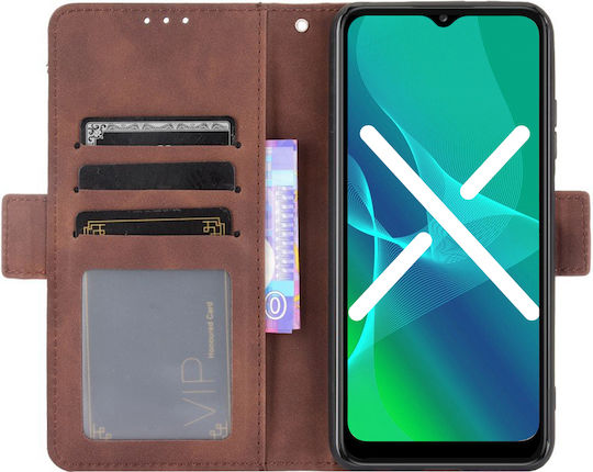 Book Δερματίνης / Πλαστικό / Σιλικόνης Καφέ (Oppo Reno7 Lite)