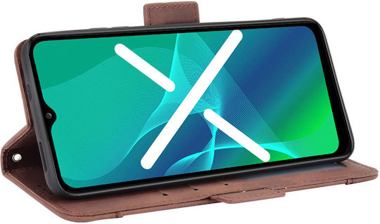 Book Δερματίνης / Πλαστικό / Σιλικόνης Καφέ (Oppo Reno7 Lite)