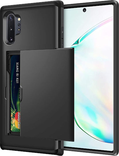 Задна корица Силикон / Пластмаса Черен (Galaxy Note 10+)