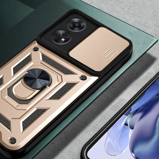 Back Cover Metalic Auriu (Oppo Reno8 T)