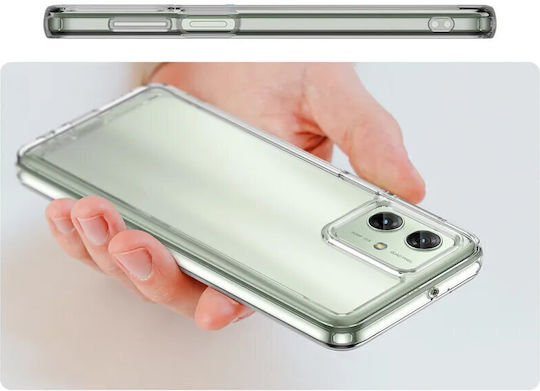 Motorola Umschlag Rückseite Silikon Transparent (Motorola Moto G54 5G, Fusion Hybrid)