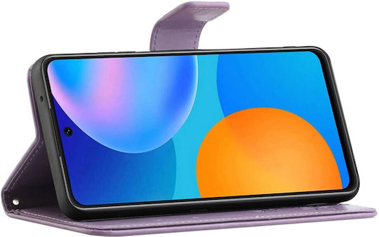 Erbord Book Δερματίνης / Πλαστικό / Σιλικόνης Μωβ (Galaxy M23)