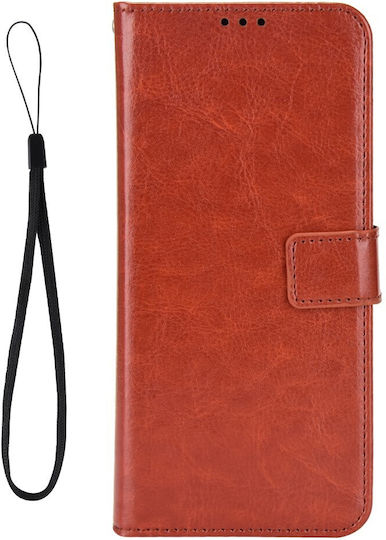 Crazy Horse Wallet Synthetic Leather / Plastic / Silicone Brown (Huawei Nova 11 Pro)