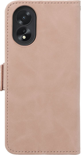 Oppo Book Synthetic Leather / Plastic / Silicone Pink (Oppo A38 4G)