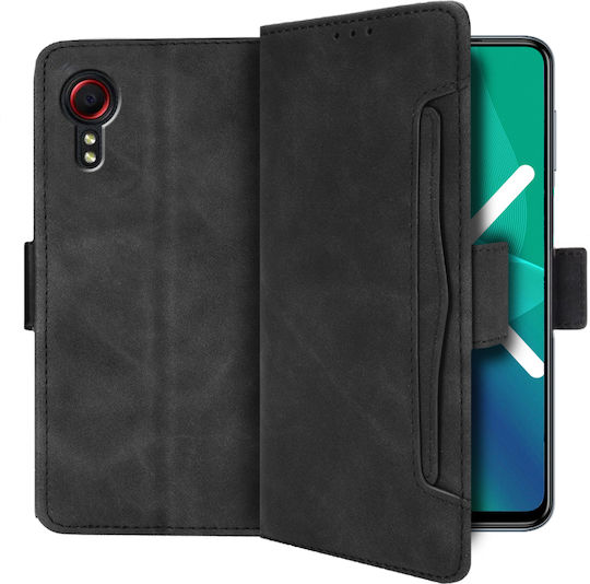Erbord Buchen Sie Synthetisches Leder / Kunststoff / Silikon Schwarz (Galaxy Xcover 5)