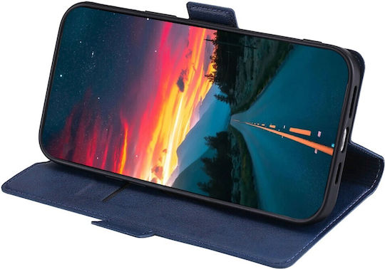 Wallet Δερματίνης Navy Μπλε (Motorola Edge 30 Neo 5G)
