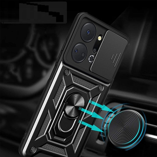 Back Cover Μεταλλικό Μαύρο (Honor X7a)