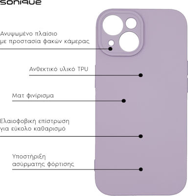 Sonique Coperta din spate Silicon / Tesatura Violet (Redmi Note 13 5G)