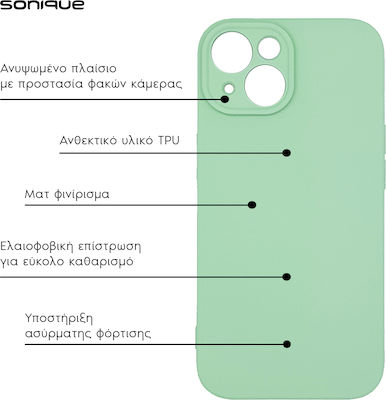 Sonique Umschlag Rückseite Silikon / Stoff Türkis (Redmi Note 13 5G)