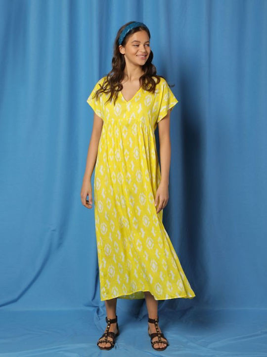 Summer Midi Dress Yellow