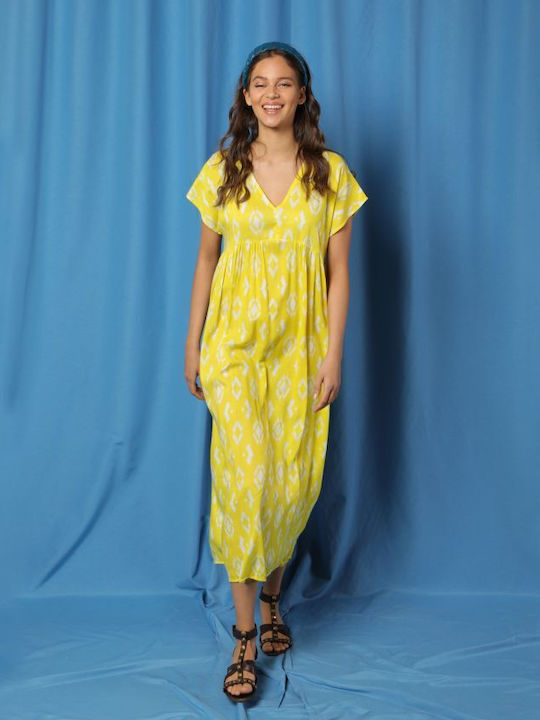Summer Midi Dress Yellow