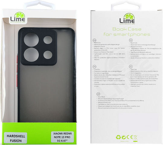 Lime Back Cover Plastic / Silicon Negru (Redmi Note 13 Pro 5G / Poco X6)
