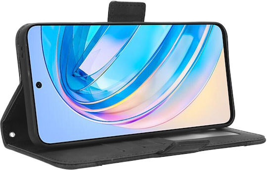Book Piele artificială / Plastic / Silicon Negru (Honor X8a)