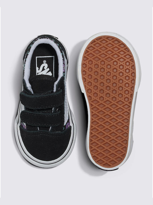 Toddlers Old Skool Kids Sneakers with Scratch Black