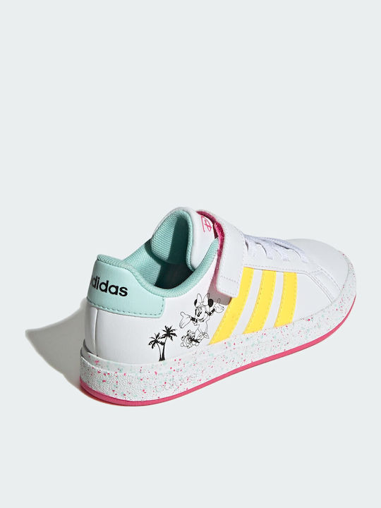 GRAND COURT Παιδικά Sneakers με Σκρατς Λευκά