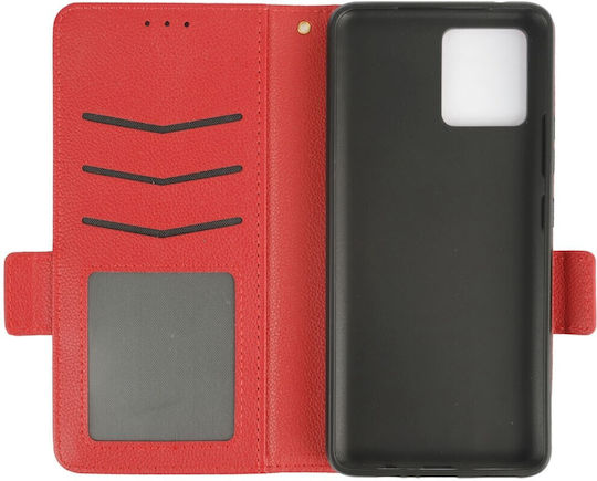 Wallet Δερματίνης Κόκκινο (Moto G72)