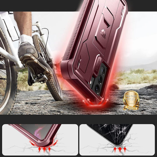Dexnor 360 Full Cover Κόκκινο (Galaxy S21 5G)