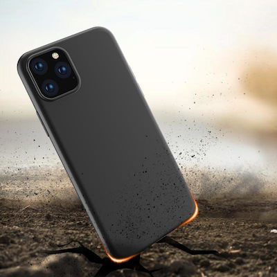 Hurtel Soft Umschlag Rückseite Kunststoff Schwarz (iPhone 15 Pro Max)