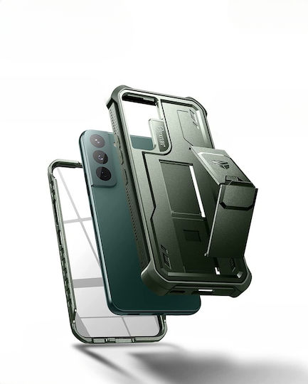 Dexnor 360 Vollschutz Set mit Glas Grün (Galaxy S22 5G)