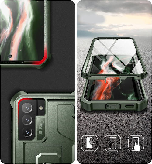 Dexnor С пълно покритие (360°) Зелен (Galaxy S21 FE 5G)