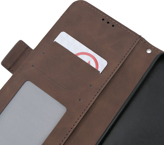 Oppo Book Δερματίνης / Πλαστικό / Σιλικόνης Καφέ (Oppo A38 4G)