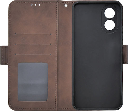 Oppo Book Δερματίνης / Πλαστικό / Σιλικόνης Καφέ (Oppo A38 4G)