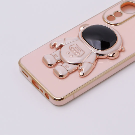 Oppo Astronaut Back Cover Σιλικόνης Ροζ (Oppo A78 4G)