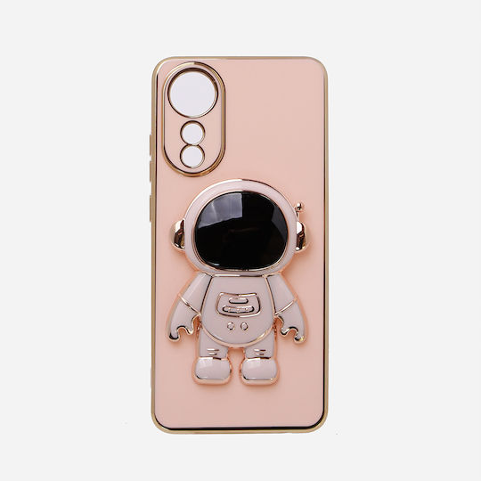 Oppo Astronaut Back Cover Σιλικόνης Ροζ (Oppo A78 4G)
