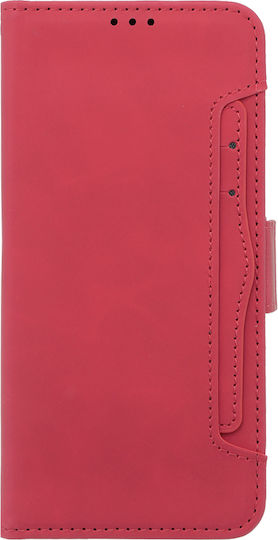Oppo Book Synthetic Leather / Plastic / Silicone Red (Oppo A58 4G)