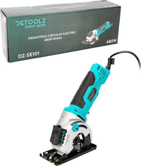 Detoolz Δισκοπρίονο 480W με Σύστημα Αναρρόφησης