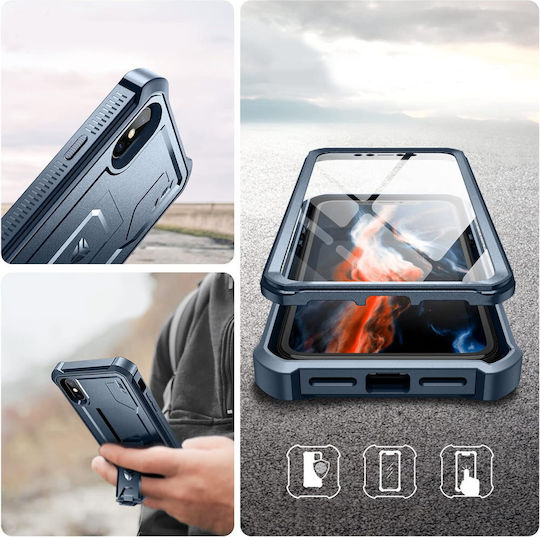 Dexnor 360 Full Cover Albastru marin (iPhone X / XS)