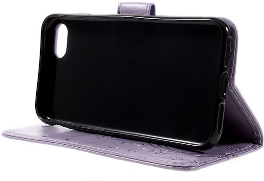 Erbord Book Piele artificială / Plastic / Silicon Violet (iPhone 8/7)