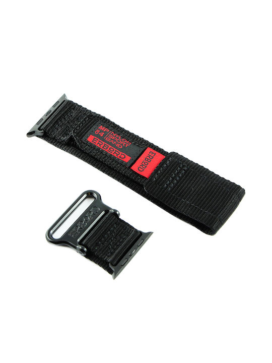 Erbord Armband Leder Schwarz (Apple Watch 1/2/3/4/5/4/5/6/7/8/SE/ULTRA)