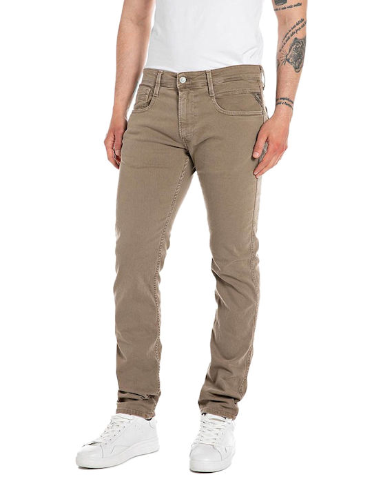 Replay Anbass Men's Jeans Pants in Slim Fit CAFE