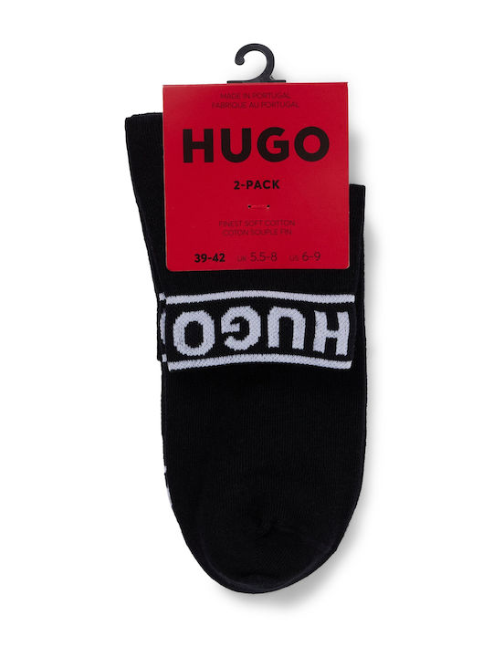 Hugo Femei Șosete Black 2Pachet
