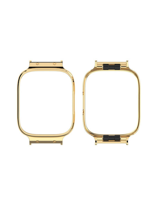 Μεταλλική Θήκη σε Χρυσό χρώμα για το Xiaomi Redmi Watch 3 Lite, Watch 3 Active Μεταλλική Θήκη σε Χρυσό χρώμα για το Xiaomi Redmi Watch 3 Lite, Watch 3 Active